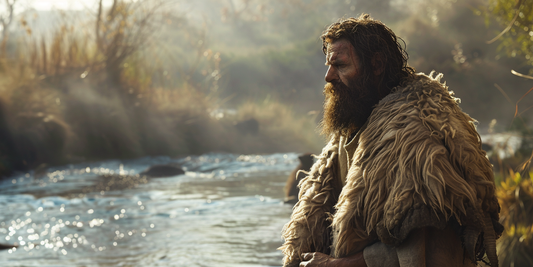 John the Baptist by the Jordan river