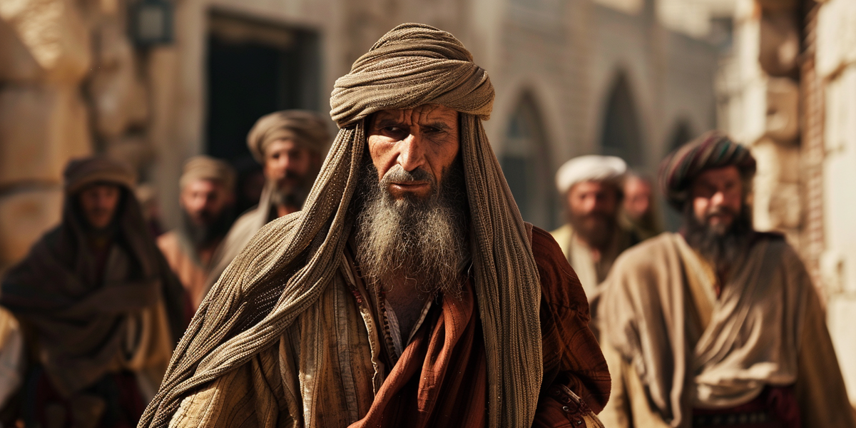 Samuel walking through Jerusalem